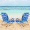 Adjustable Beach Chair with Cup Holder and Storage for Outdoor Relaxation